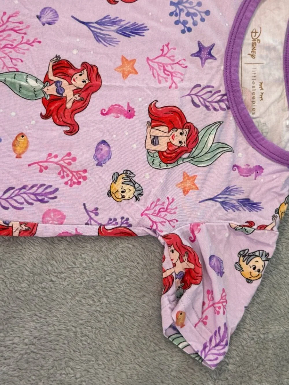 Little Sleepies Disney The Little Mermaid Pajama Set, 3T